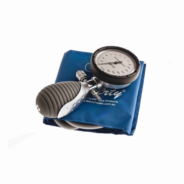 Palm Sphygmomanometer, Single Hand - Blue