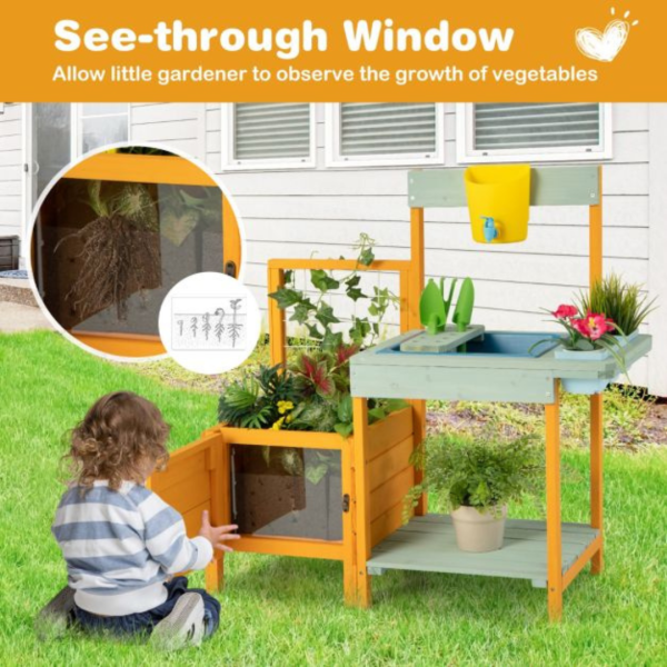 Kids Outdoor Potting Bench